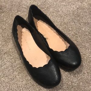 Black Lauren Conrad Scalloped Flats